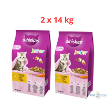Whiskas Junior 2x14 kg macskaeledel