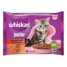  Whiskas Junior alutasakos macskaeledel válogatás - csirke, marha 4 x 85 g macskaeledel