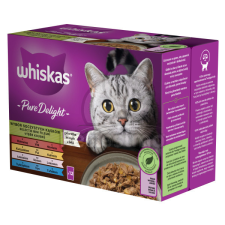  Whiskas Pure Delight alutasakos macskaeledel válogatás 12 x 85 g macskaeledel