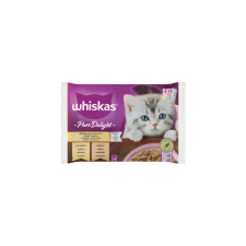  Whiskas Pure Delights Junior baromfi falatkák aszpikban 4x85g macskaeledel