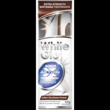  WHITE GLO kávé és tea italok 100 ml + kefe + fogkefe (9319871000639) fogkrém