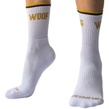 White Socks Woof – prémium kutyás zokni férfi zokni