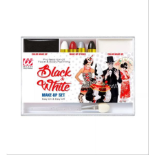 Widmann Fekete-fehér arcfestő készlet applikátorral party kellék