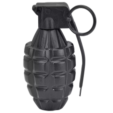 Widmann Játék gránát jelmez kiegészítő 10 cm - Fekete (42216) jelmez