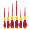 Wiha VDE szigetelet csavarhúzó készlet, 6 részes egyenes és PH kereszthornyú csillag csavarhúzókkal Wiha 00833 (00833)