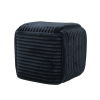  WIKI Puff 43x43x38 cm - Elegáns fekete ülőbútor otthonába