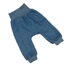 Wikids Átmeneti Farmer Hatású Pocaknadrág - Világos Kék/Kék Béléssel 68 babanadrág