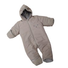 Wikids Baby overál+sál Róka hímzéssel - Mogyoró 80/86 babakabát, overál, bundazsák