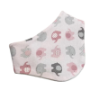 Wikids pamut baba sál/nyálkendő 2:1 - Rózsaszín/Szürke Elefántos 0-6 hónapos