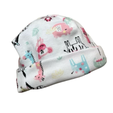 Wikids Pamut Babasapka - Pasztell Rózsaszín Szafari 40-es babasapka, sál