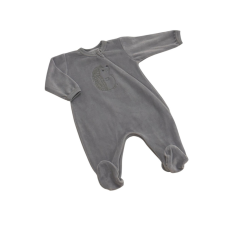 Wikids Plüss Hosszú Ujjú Rugdalózó - Szürke Sünis 62 rugdalózó