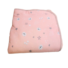 Wikids Töltött Pamut takaró - Rózsaszín/Szürke macis 65x90 cm babaágynemű, babapléd