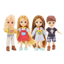 Wiky Baba színes ruhában 12,5cm barbie baba
