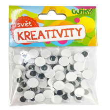 Wiky Dekoratív mozgó szemek 12mm/80db kreatív és készségfejlesztő