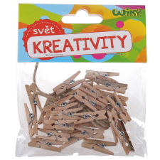 Wiky Fa csipeszek 3,5 cm 15 db kreatív és készségfejlesztő