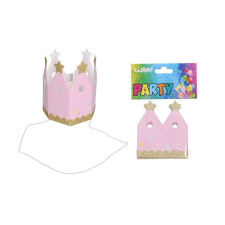 Wiky Party korona rózsaszín 9,6 cm/4db party kellék