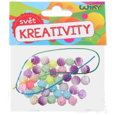 Wiky Színes gyöngyök zsinórral kreatív és készségfejlesztő