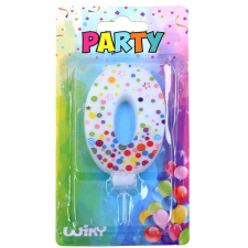 Wiky Tortagyertya pöttyös szám : 0 party kellék