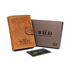  Wild Férfi Bőr Pénztárca -N4L-P-CHM-1034 COGNAC- Világos Barna-
