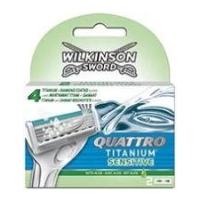 Wilkinson Quattro Titanium Sensitive férfi borotvabetét 4 db-os (UWBM02) eldobható borotva