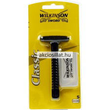 Wilkinson Sword Double Edge hagyományos borotvakészülék + penge 5db eldobható borotva
