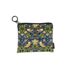 William Morris pénztárca - textil - 12x10 - Strawberry Thief pénztárca