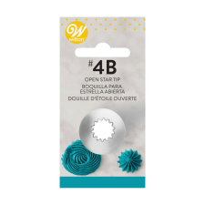 Wilton Decorating Tip #4B Open Star Carded sütés és főzés