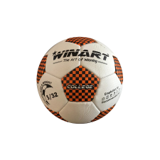 WINART Focilabda, futball labda Műbőr 4-s méret narancs-fekete WINART COLLEGE futball felszerelés