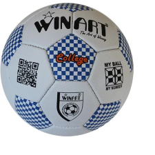 WINART Focilabda, futball labda Műbőr 5-s méret WINART COLLEGE kék-fehér futball felszerelés