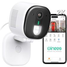 Winees 2K-s wifi kültéri biztonsági kamera 4 fényszóróval megfigyelő kamera