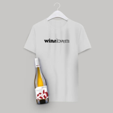 Winelovers póló & bor előjegyzés - Férfi L fehér