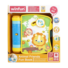 Winfun Interaktív Dzsungel Állatos Baba Játékkönyv kreatív és készségfejlesztő