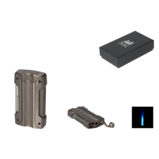 WinJet szúrólángos szivar öngyújtó beépített szivartartóval, szivarfúróval - antracit öngyújtó