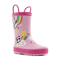 Wink - Aqqo - Happy Rainbow rózsaszín baba gumicsizma Méret:23 gyerek csizma, bakancs