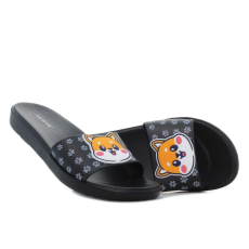 Wink - Shiba Life fekete női papucs Méret:39