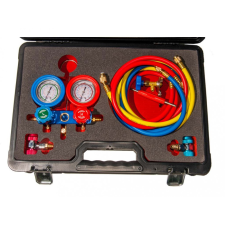 Winmax Tools klíma nyomásvizsgáló csaptelep és tömlő készlet, 8 darabos (WT04D1011D) csaptelep