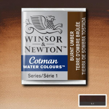 Winsor&Newton Cotman 1/2 szilkés akvarellfesték - 076, burnt umber akvarell