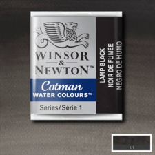 Winsor&Newton Cotman 1/2 szilkés akvarellfesték - 337, lamp black akvarell