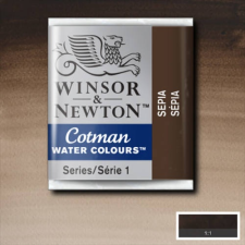 Winsor&Newton Cotman 1/2 szilkés akvarellfesték - 609, sepia akvarell