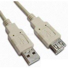 WIRETEK Kábel USB Hosszabbító A-A, 3m, Male/FeMale (WUCBE-3) kábel és adapter