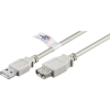 WIRETEK USB Hosszabbító Szürke 5m WUCBE-5