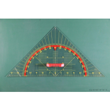 Wissner Táblai szögmérős háromszögvonalzó, 45°, 80 cm vonalzó