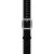 Withings Nylon szíj 18mm Scanwatch 38mm Steel HR 36mm Move/Move ECG fekete-fehér szíj ezüst csattal