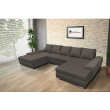  Wixy U Form Mély földszürke ágyazható ülőgarnitúra csábító 200x405cm méretben bútor