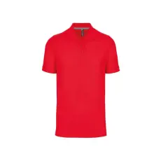  WK274 férfi galléros póló rövid ujjakkal, oldalsó slicceléssel Designed To Work, Red-2XL