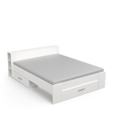WM-Meble Pocket franciaágy 160x200cm Matt fehér N ágy és ágykellék