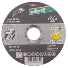  WOLFCRAFT - Alumínium vágótárccsa extra vékony 115mm (4006885166899) barkácsgép tartozék