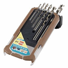 Wolfcraft Spirálfúró készlet “Profi”, dobozban 6 db, fához, HSS, Ø 3,4,5,6,8,10 mm fúrószár