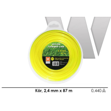 Wolker Fűnyíró damil 2,4mmx87m kör Trimmer Line Profi barkácsgép tartozék