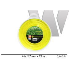 Wolker Fűnyíró damil 2,7mmx72m kör Trimmer Line Profi barkácsgép tartozék